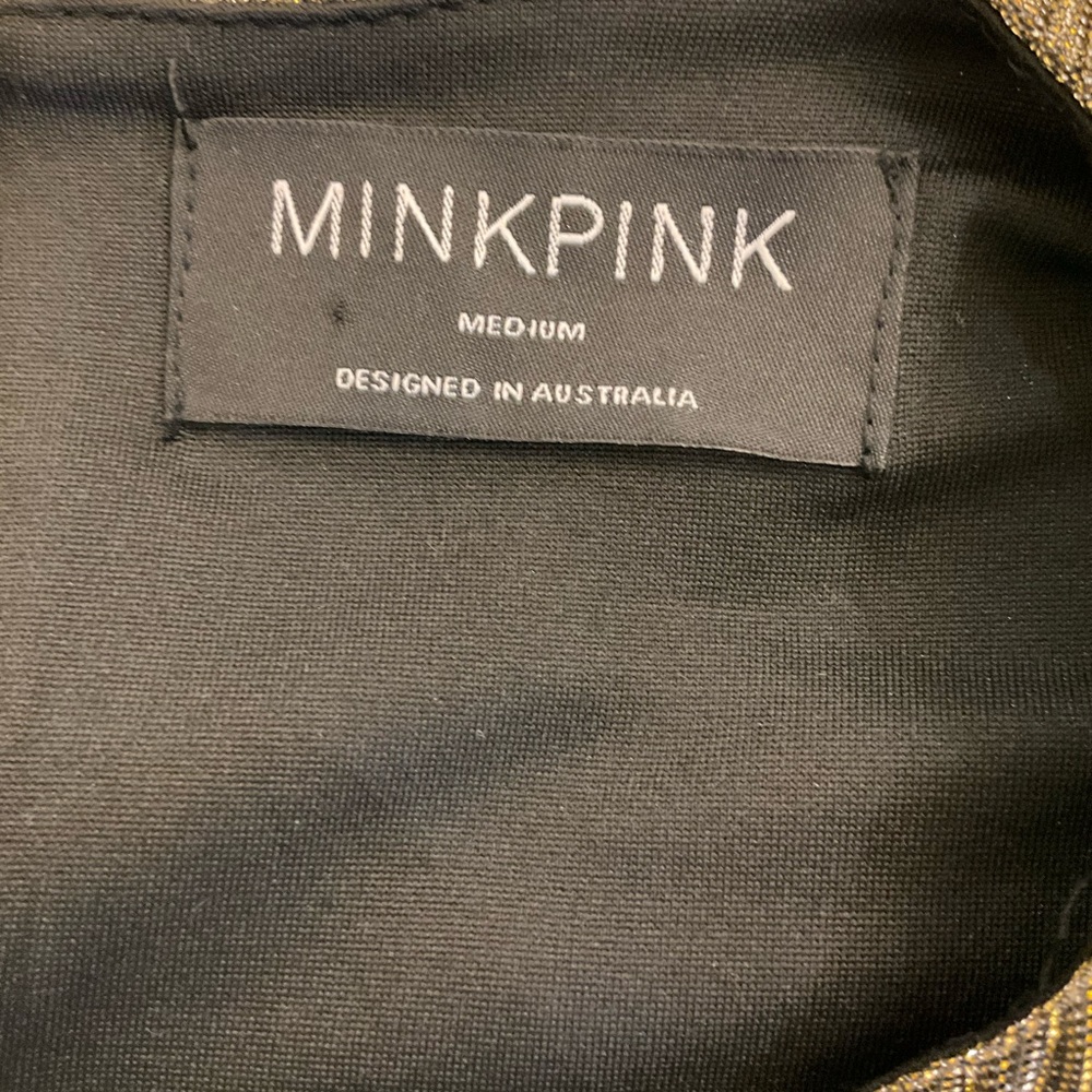 MINKPINK Gold Midi Dress - Picture 10 of 12